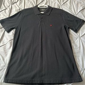 Jared Lang men’s star knit pima cotton polo shirt